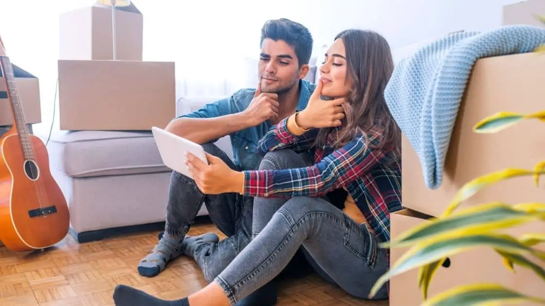 Couple Watching On Screen